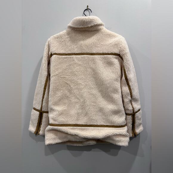 Faherty Montana Moto Shearling Jacket (size S) - Picture 6 of 7